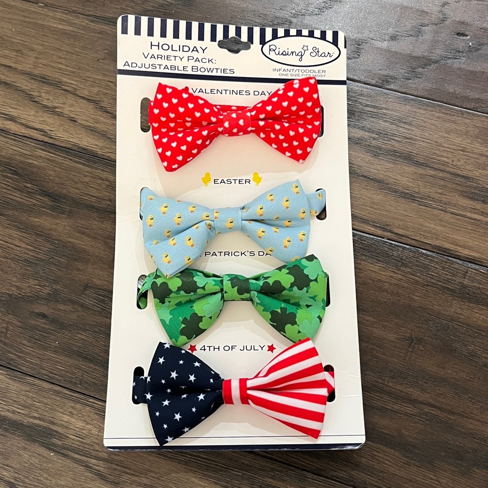 Rising Star Festive Toddler Bow Tie Collection